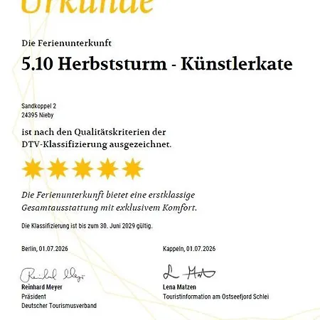 Reetdorf Geltinger Birk Kuenstlerkate Herbststurm Nieby (Nieby, Schleswig-Flensburg)